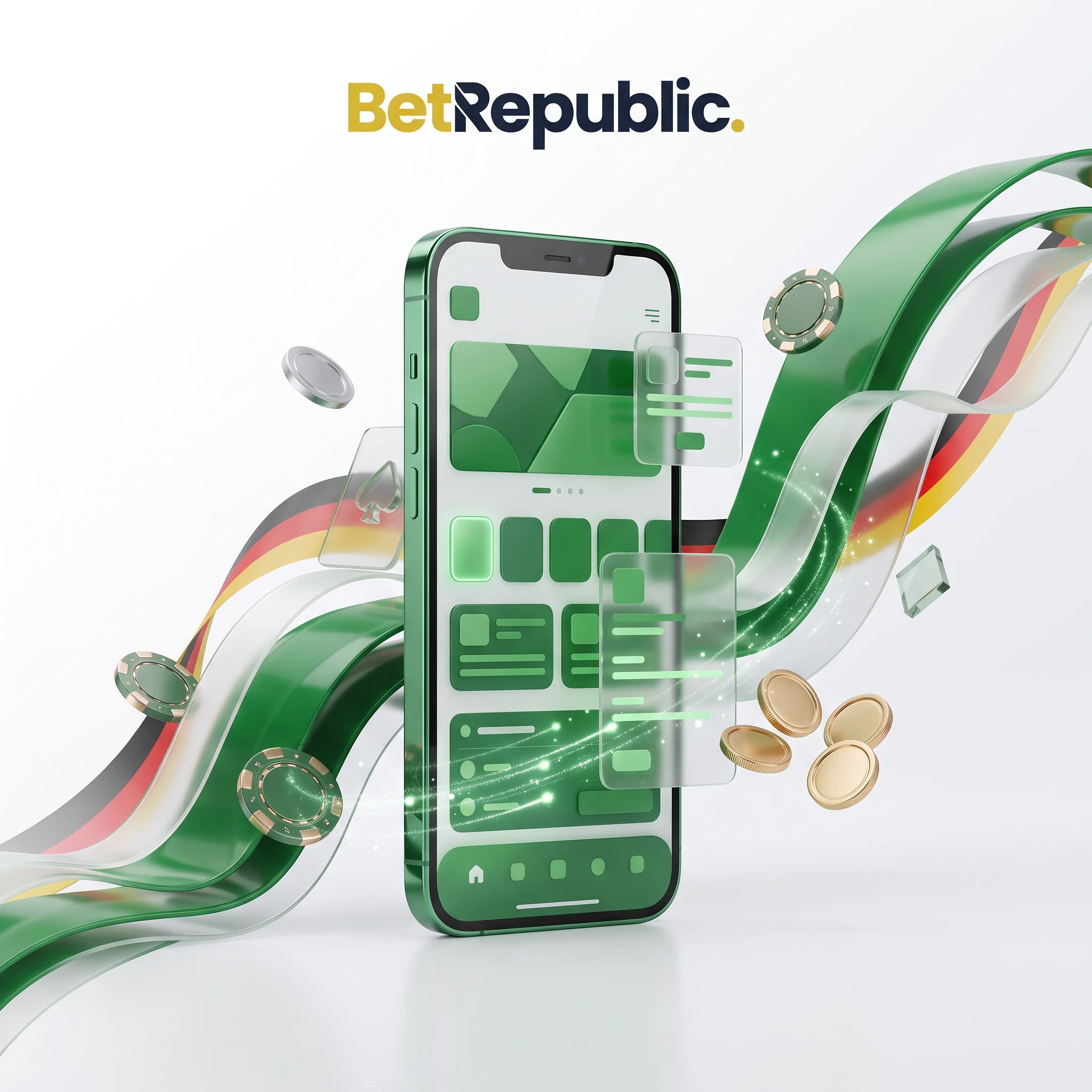 BetRepublic mobile App auf einem Smartphone